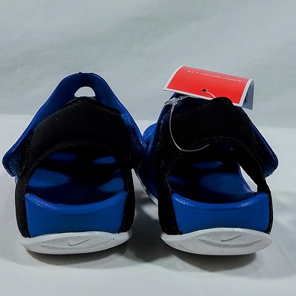 Nike Kids Blue and Black Sandals - Picture 4 of 6